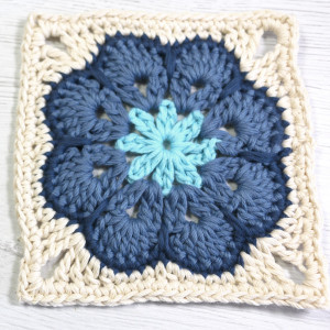 crochet african flower granny square