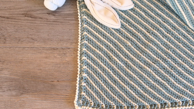 easy baby blanket knitting free pattern
