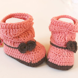 baby crochet booties free pattern