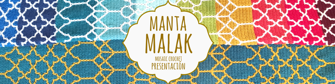 manta malak mosaic crochet patron gratis free pattern blanket