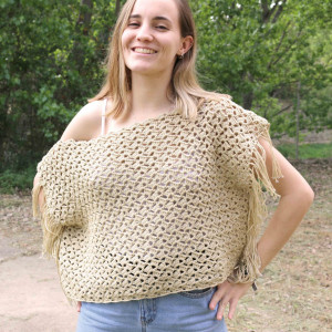 lace boho crochet blouse free pattern