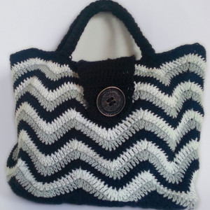 chevron bag crochet free pattern