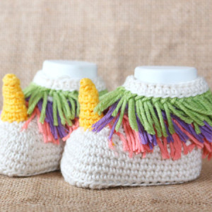 baby unicorn crochet booties free pattern