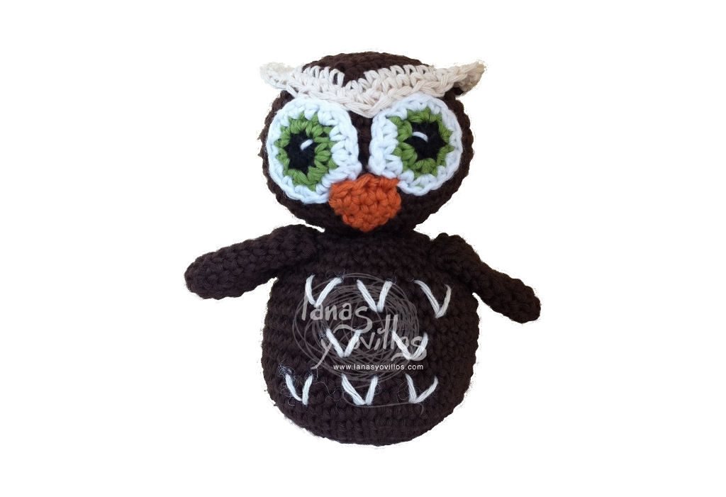 owl amigurumi crochet free pattern with video tutorial