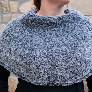 cape winter knitting free pattern