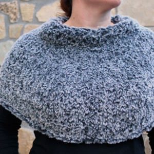 cape winter knitting free pattern