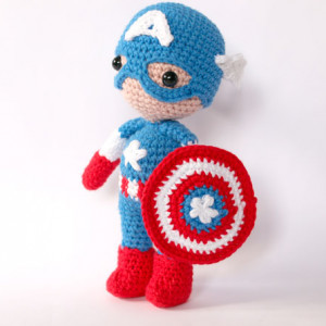 captain america free pattern amigurumi crochet