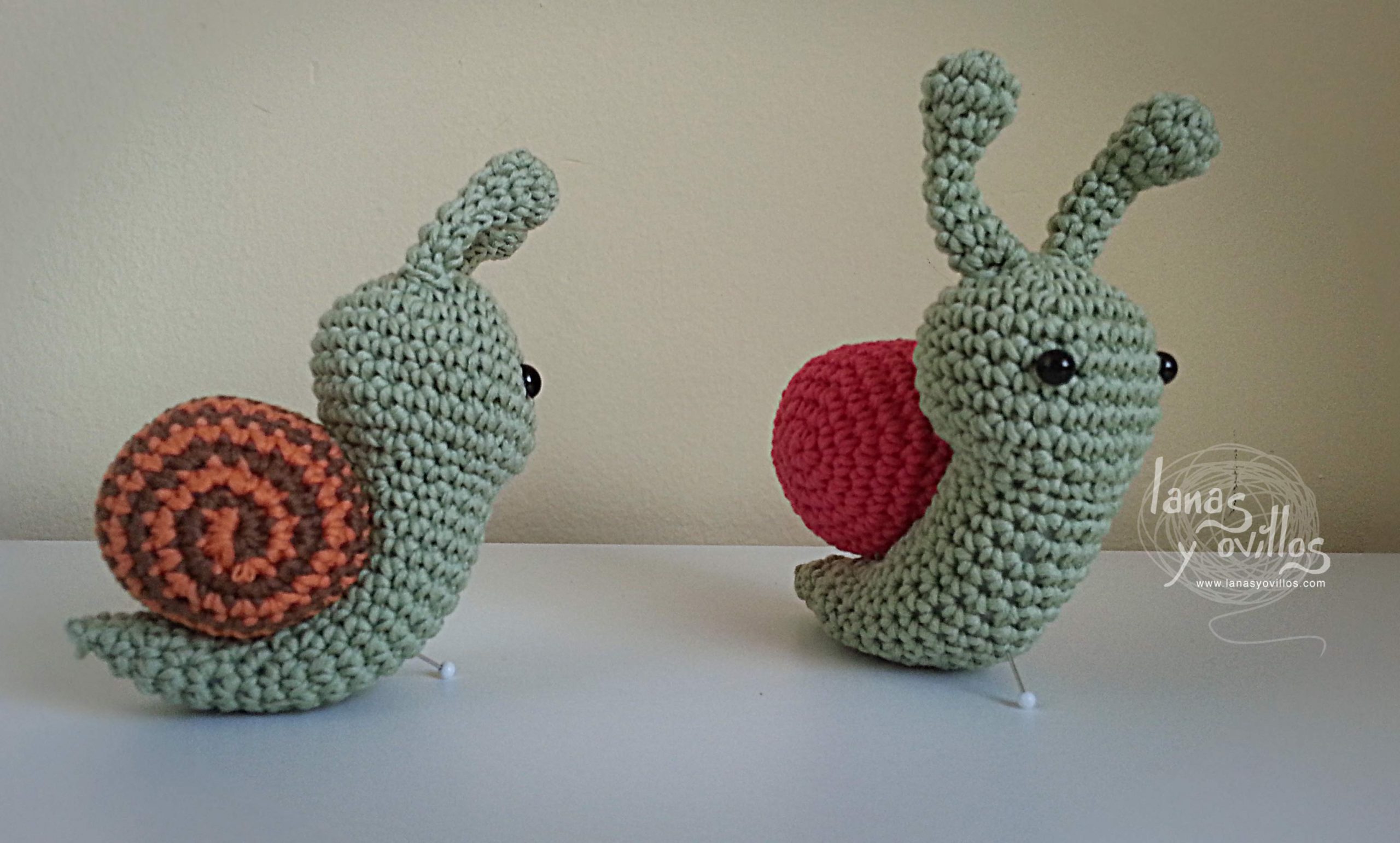 snail crochet amigurumi free pattern with video