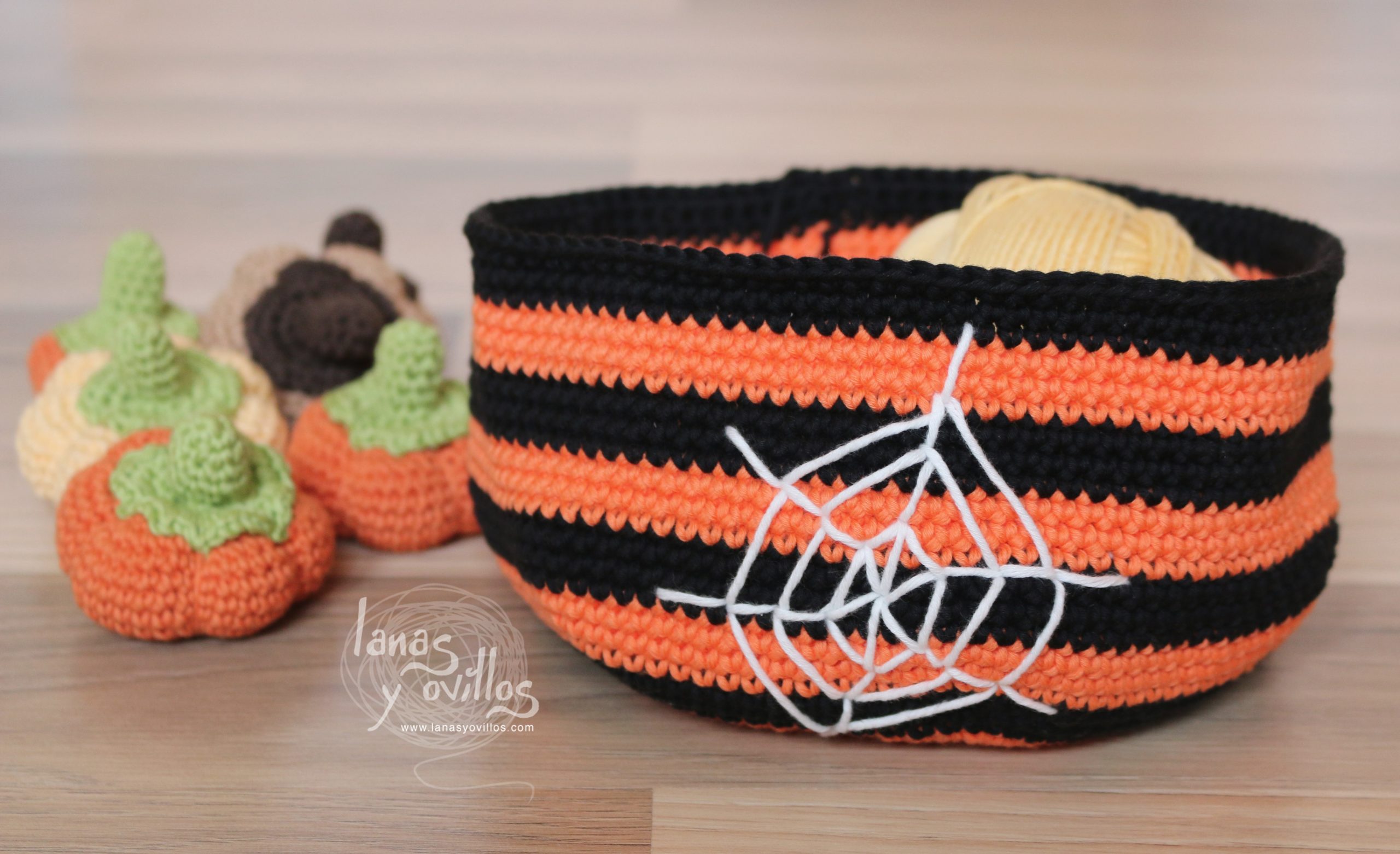 crochet halloween basket free pattern