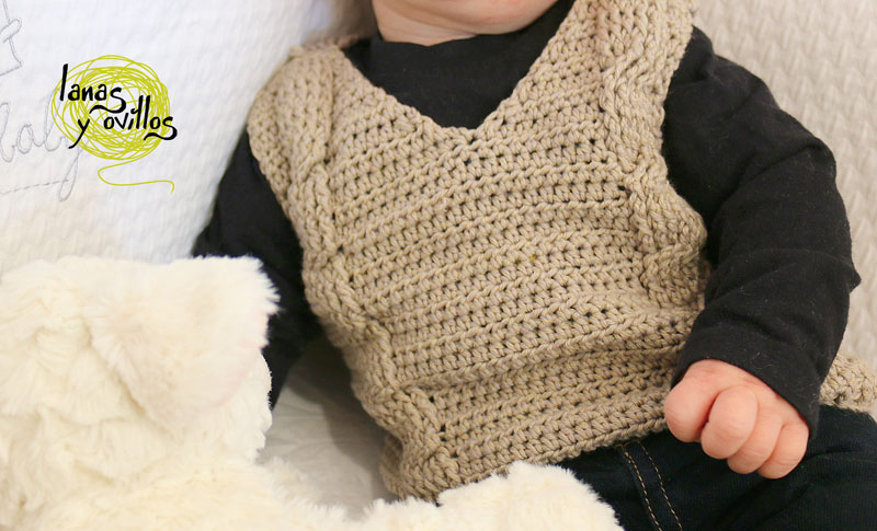baby crochet vest cables free pattern