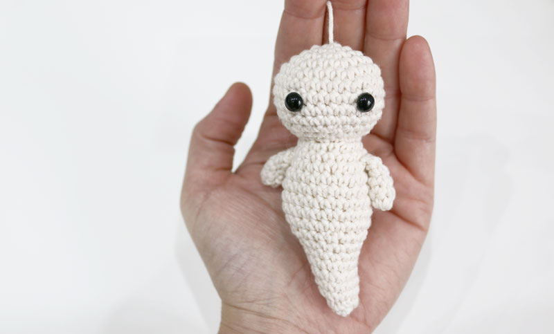 ghost halloween crochet amigurumi free pattern