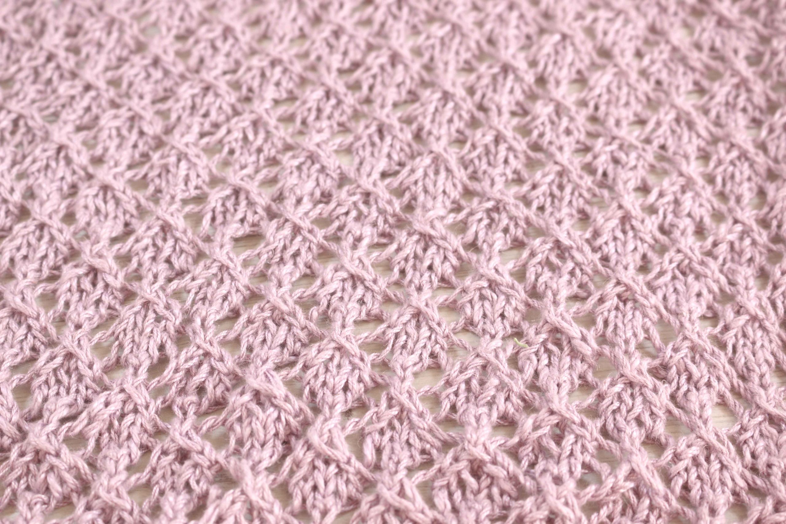 lace diamonds stitch knitting free pattern