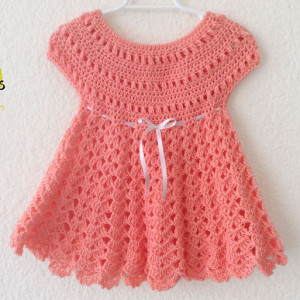 crochet baby girl dress free pattern