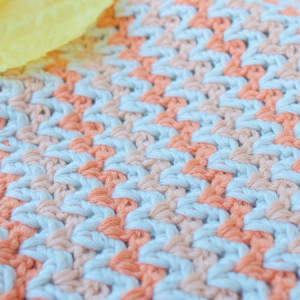 v stitch blanket free crochet pattern