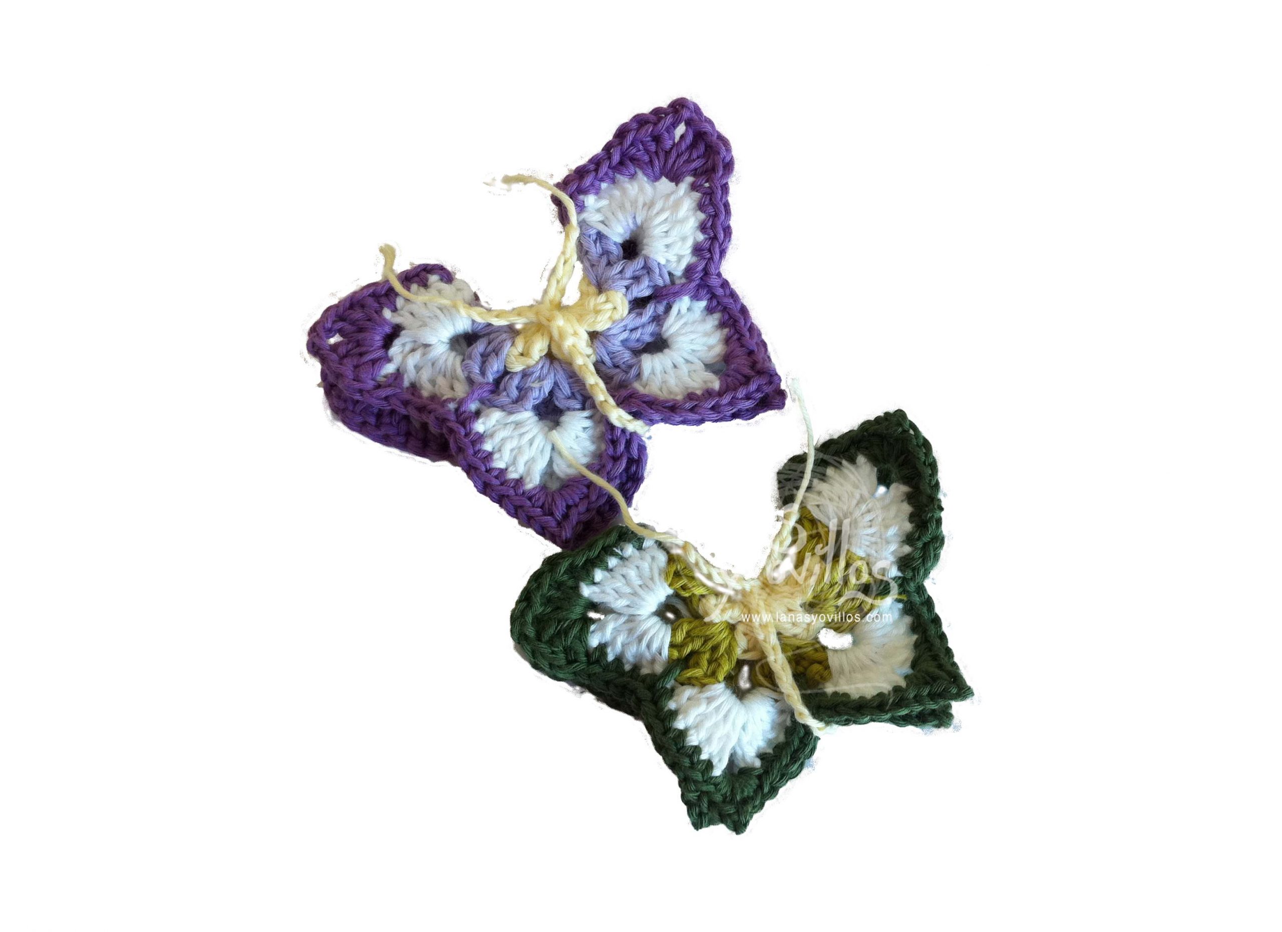 crochet butterfly pattern free