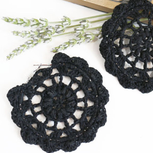 round earings crochet free pattern