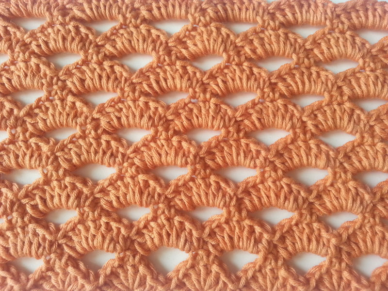 fan stitch crochet free pattern