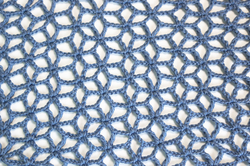 lace star stitch flower crochet free pattern