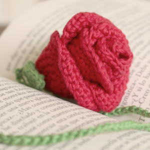 crochet rose bookmark free pattern