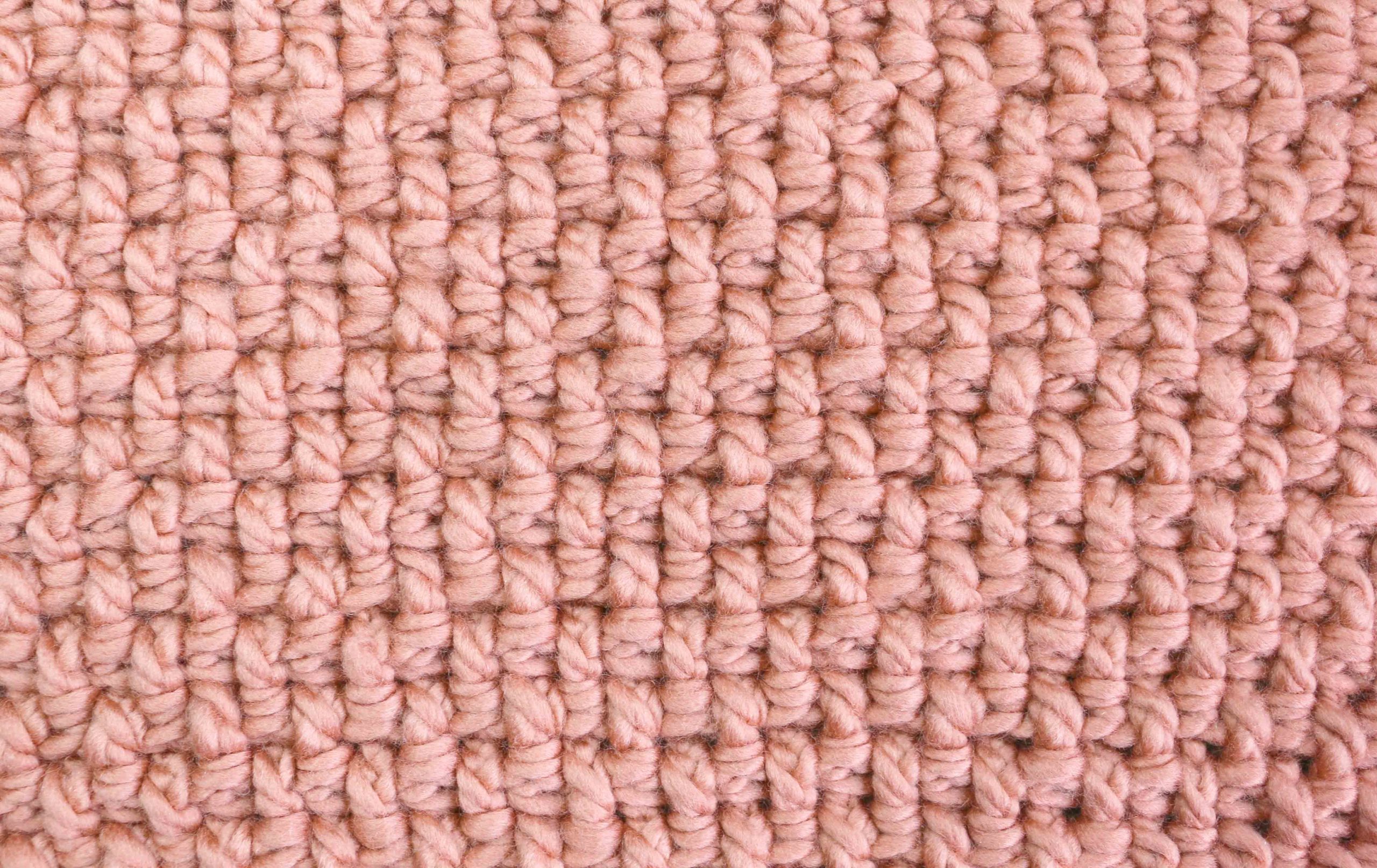 seed stittch mini basketwave crochet free pattern