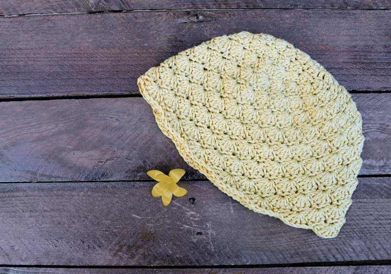 shell stitch crochet hat free pattern