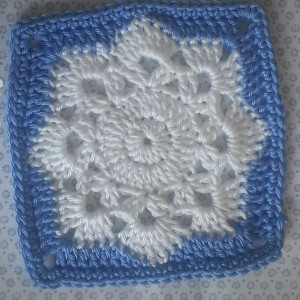 snowflake granny square crochet