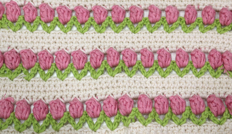 tulip stitch crochet free pattern
