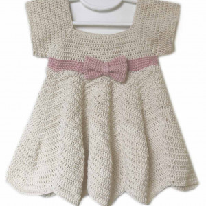 baby crochet dress girl free pattern
