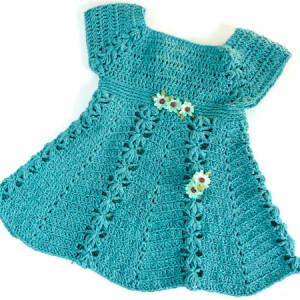 baby crochet dress free pattern