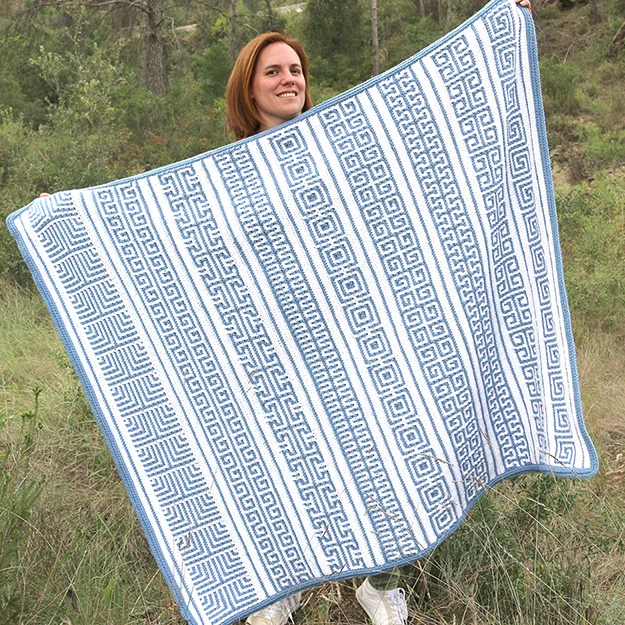 manta athena mosaic crochet athena blanket free pattern ganchillo