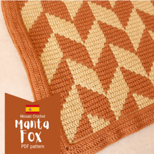 manta fox mosaic crochet patron
