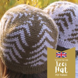 izei hat pattern crochet fair isle
