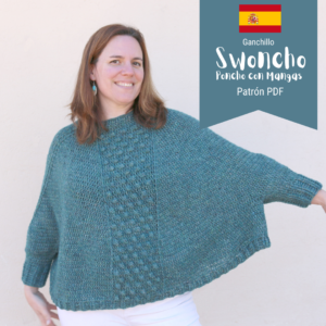 patron swoncho sueter poncho capa crochet ganchillo video gratis