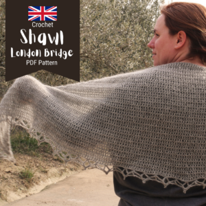 shawl crochet pattern free video tutorial london bridge