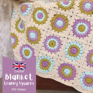 grany sqaures blanket tutorial free pattern crochet