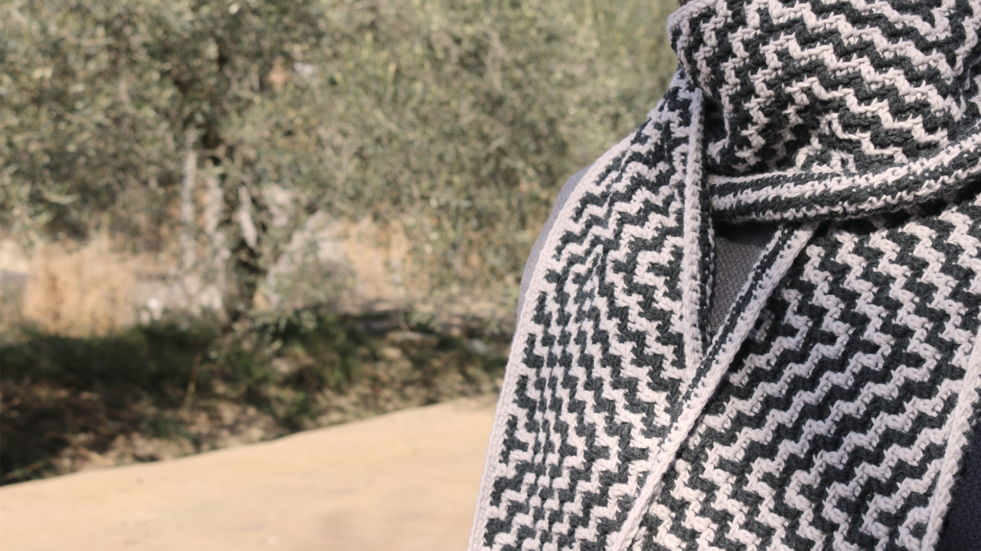 bufanda mosaic crochet patron video tutorial gratis scarf ganchillo