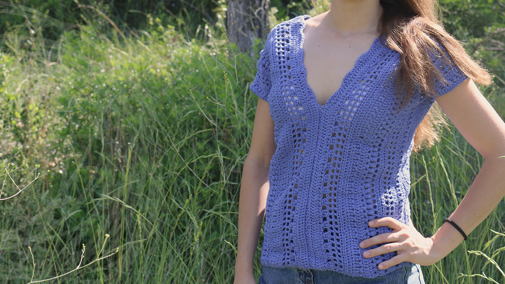 crochet blouse free pattern top video tutorial